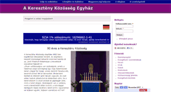 Desktop Screenshot of akeresztenykozosseg.org